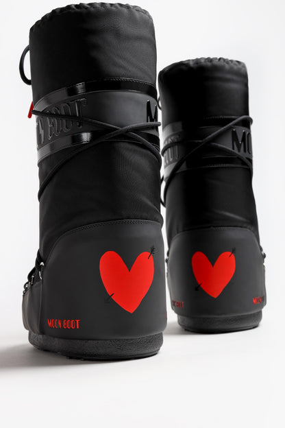 Moon Boot Icon 'Heart' in SchwarzMoon Boot x Anita Hass - Anita Hass