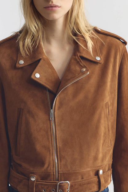 Evel leather jacket in Martora