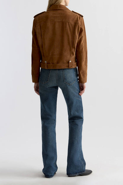 Evel leather jacket in Martora