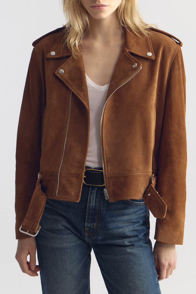 Evel leather jacket in Martora