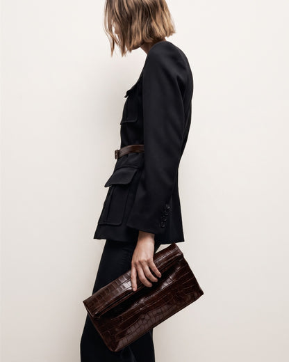 Clutch Jerry in Taupe SnakeskinNili Lotan - Anita Hass