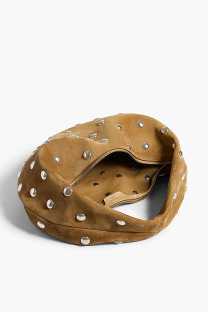 Tasche Olivia Studs Medium in Mud SuedeKhaite - Anita Hass