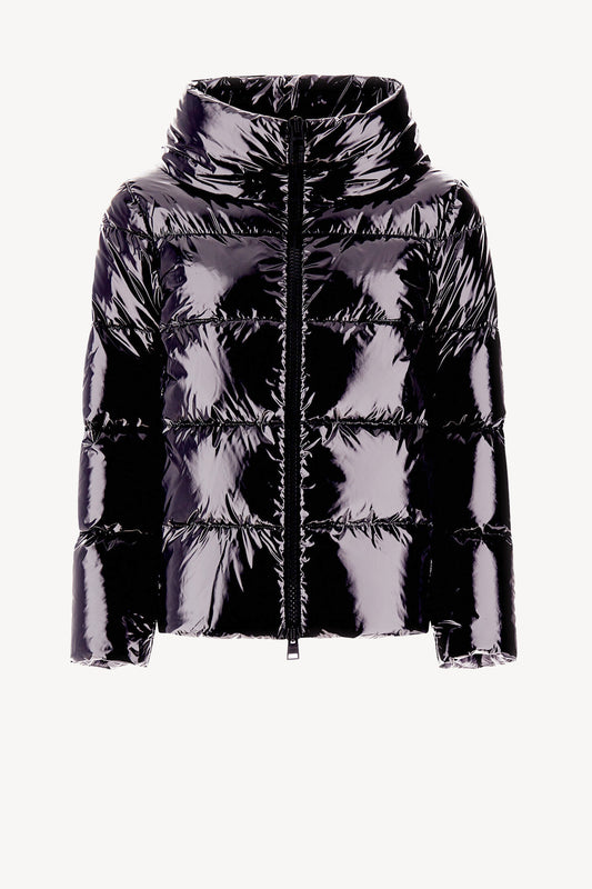 Gloss down jacket in Ferro