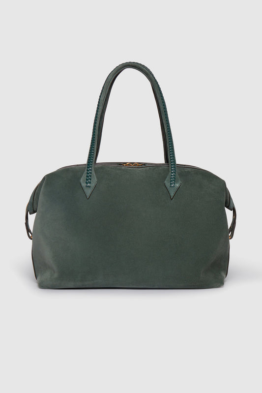 Tasche Perriand All Day in Suede EmeraldMétier - Anita Hass
