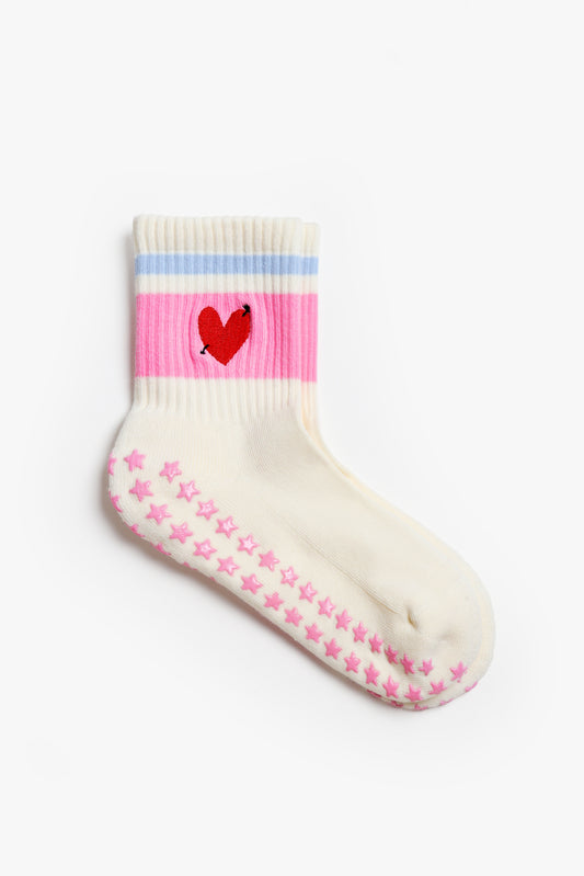 Pilates Socken Glow in Ivory/PinkAnita Hass - Anita Hass