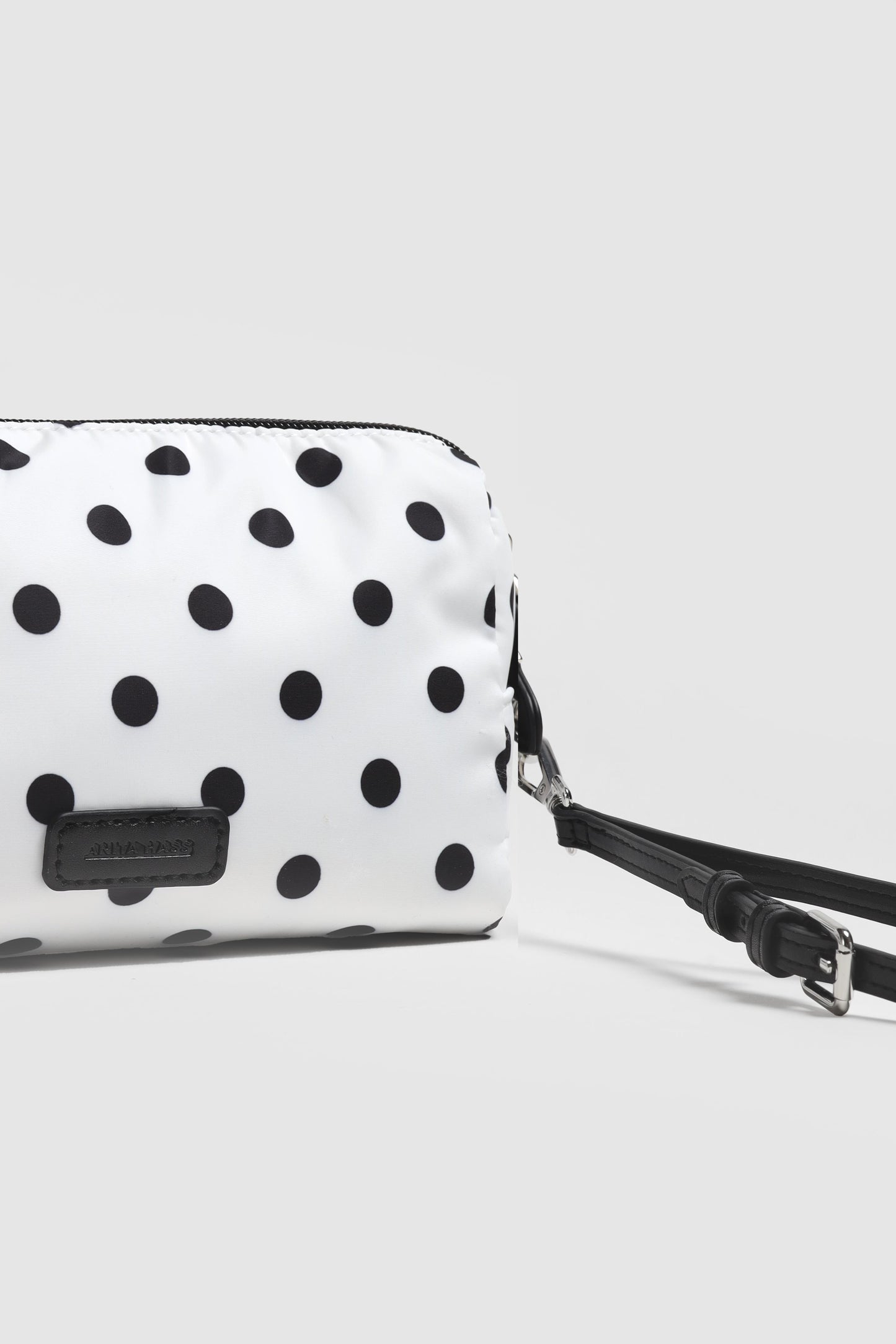 Pouch 'Heart' Large in Dot Nylon