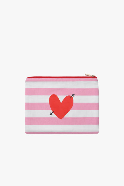 Pouch 'Heart' in Bonbon/Weiß Anita Hass
