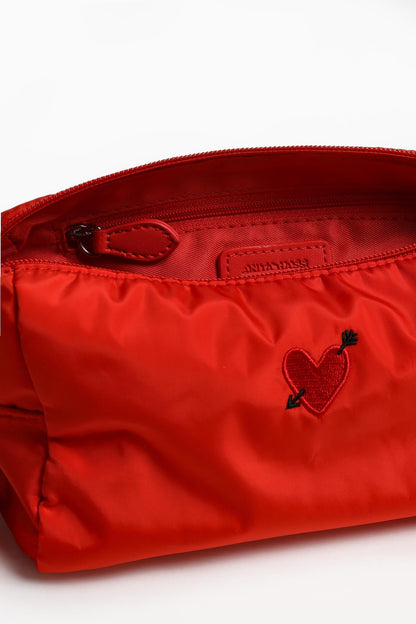 Pouch 'Heart' in Rot NylonAnita Hass - Anita Hass