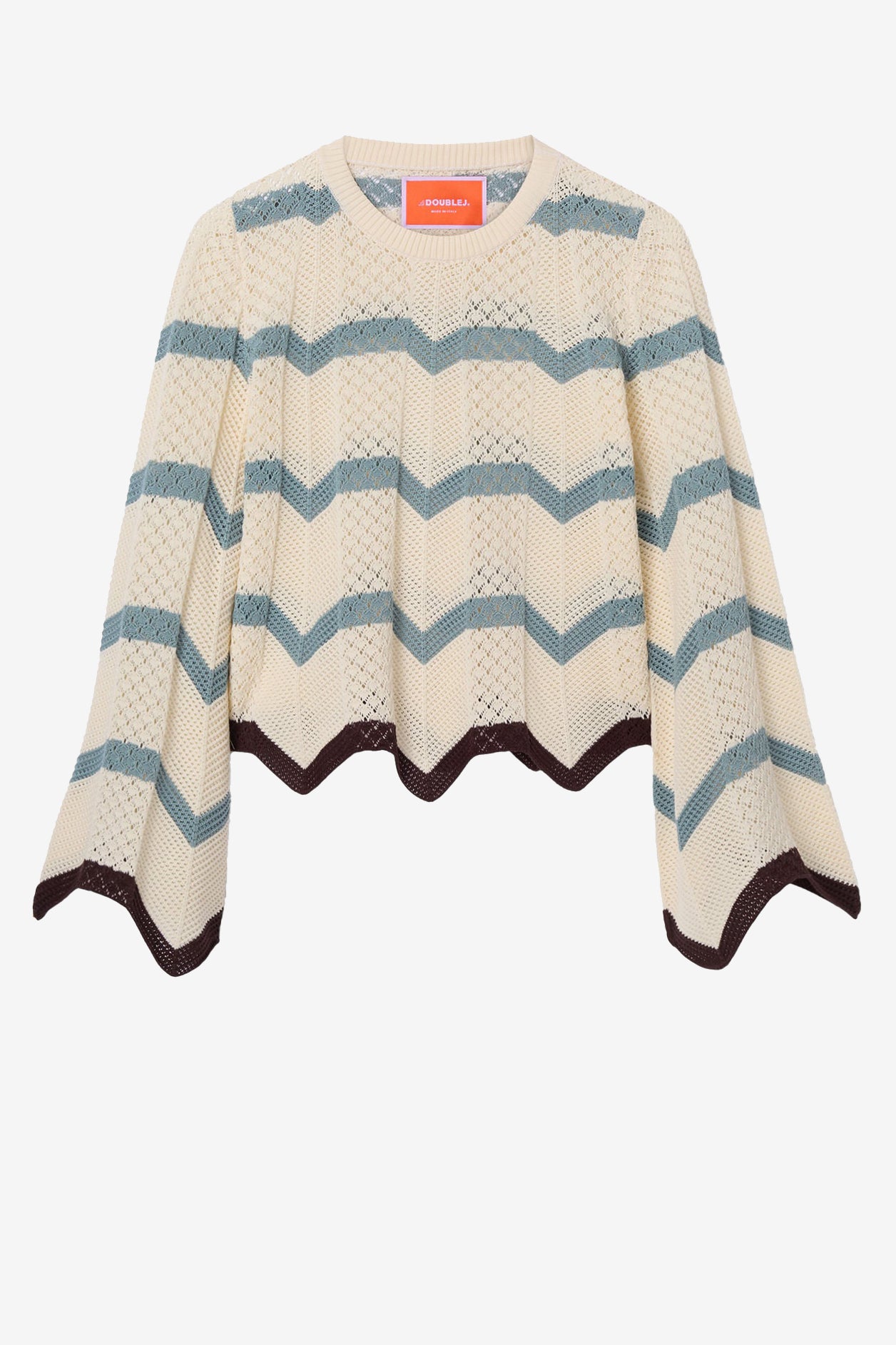 Jersey Chevron en azul/marfil
