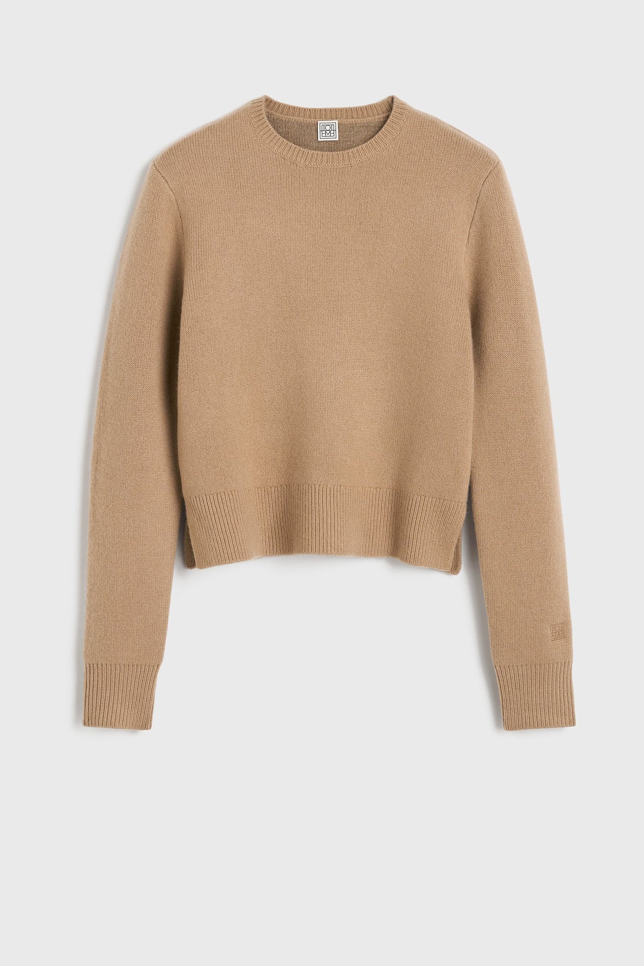 Pullover Cropped Crew in CamelToteme - Anita Hass