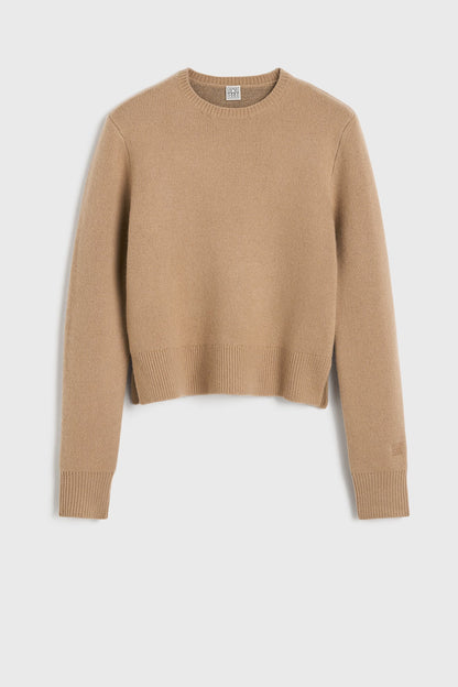 Pullover Cropped Crew in CamelToteme - Anita Hass