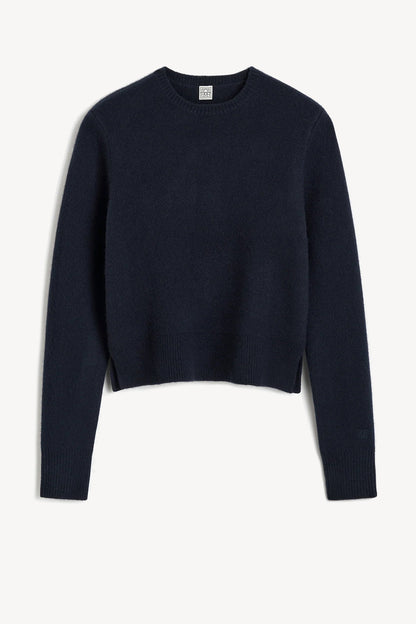 Pullover Cropped Crew in NavyToteme - Anita Hass