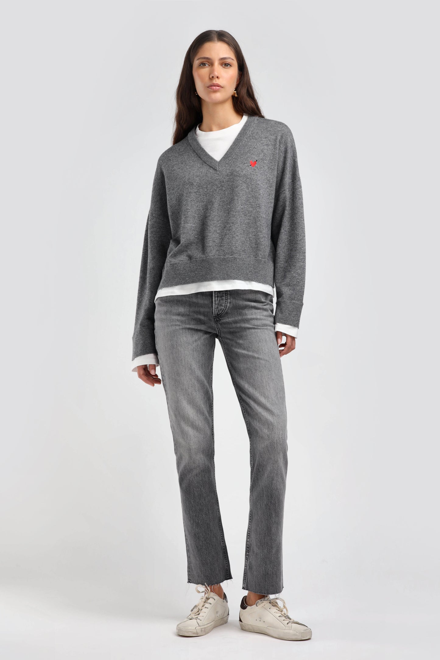 Pullover Groove in Grau