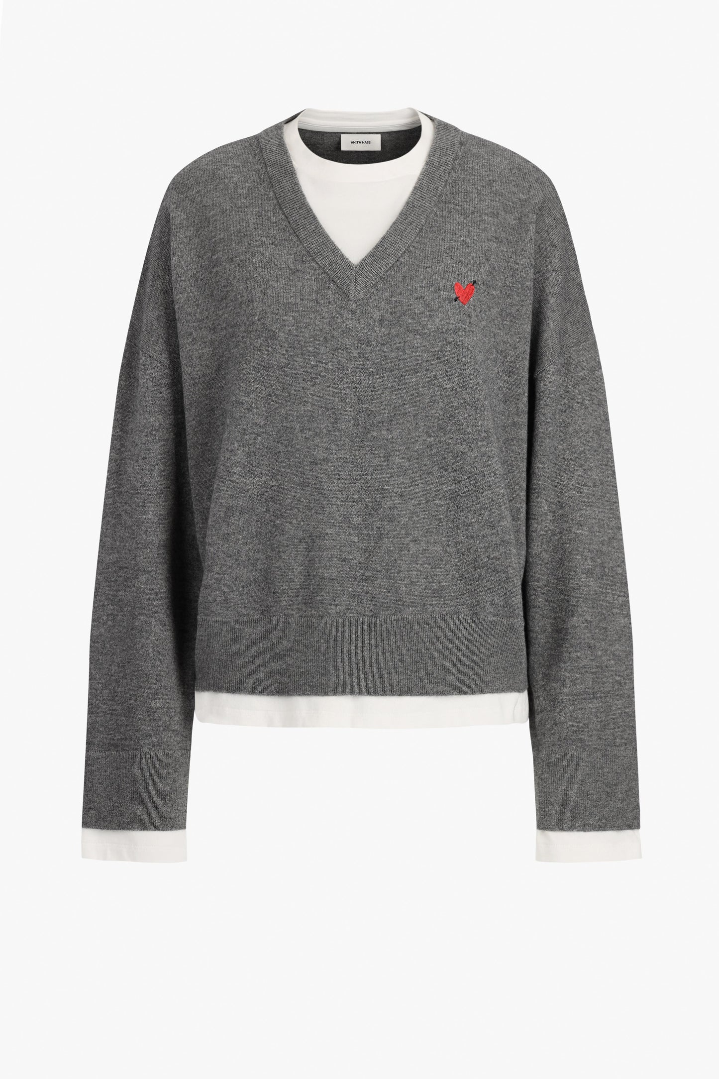 Pullover Groove in Grau