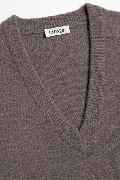 Pullover Joey in Dark Brown MelangeLadneri Men - Anita Hass