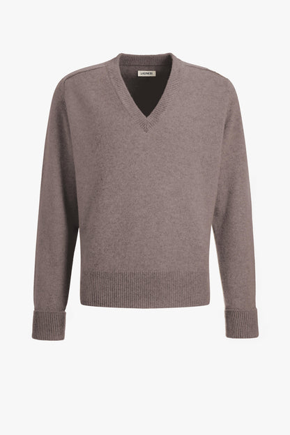 Pullover Joey in Dark Brown MelangeLadneri Men - Anita Hass