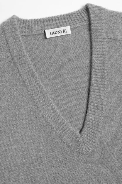 Pullover Joey in Mid Grey MelangeLadneri Men - Anita Hass