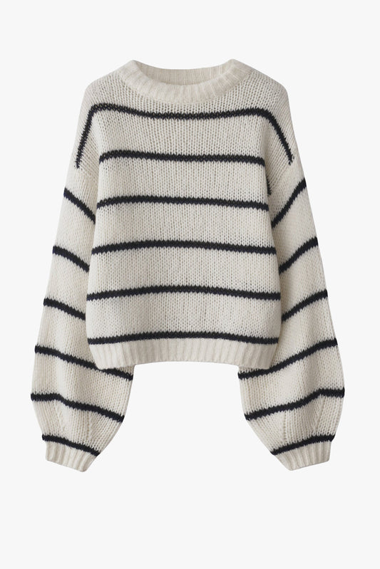 Pullover Sabelle in Cream Stripes