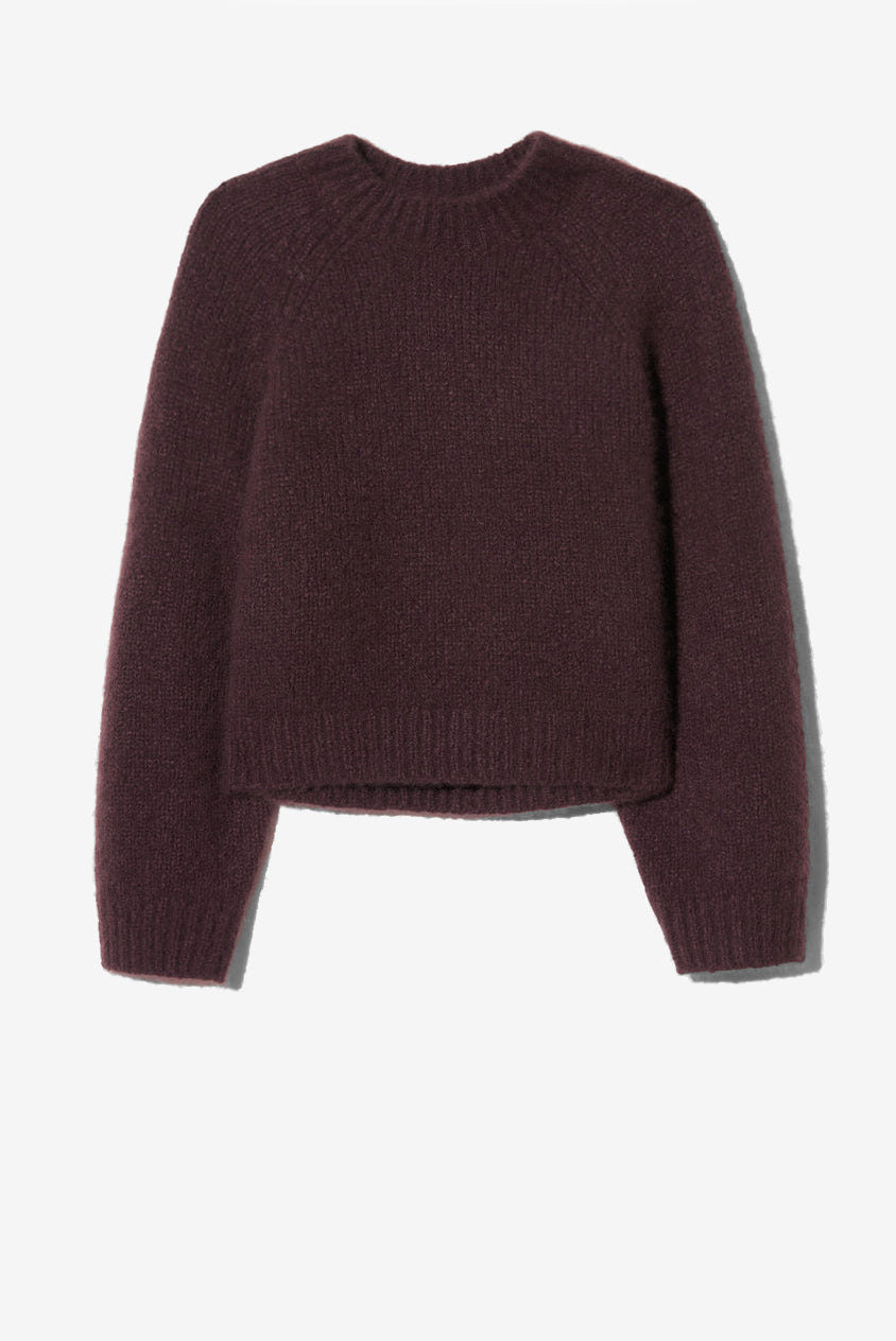 Tomaso sweater in burgundy