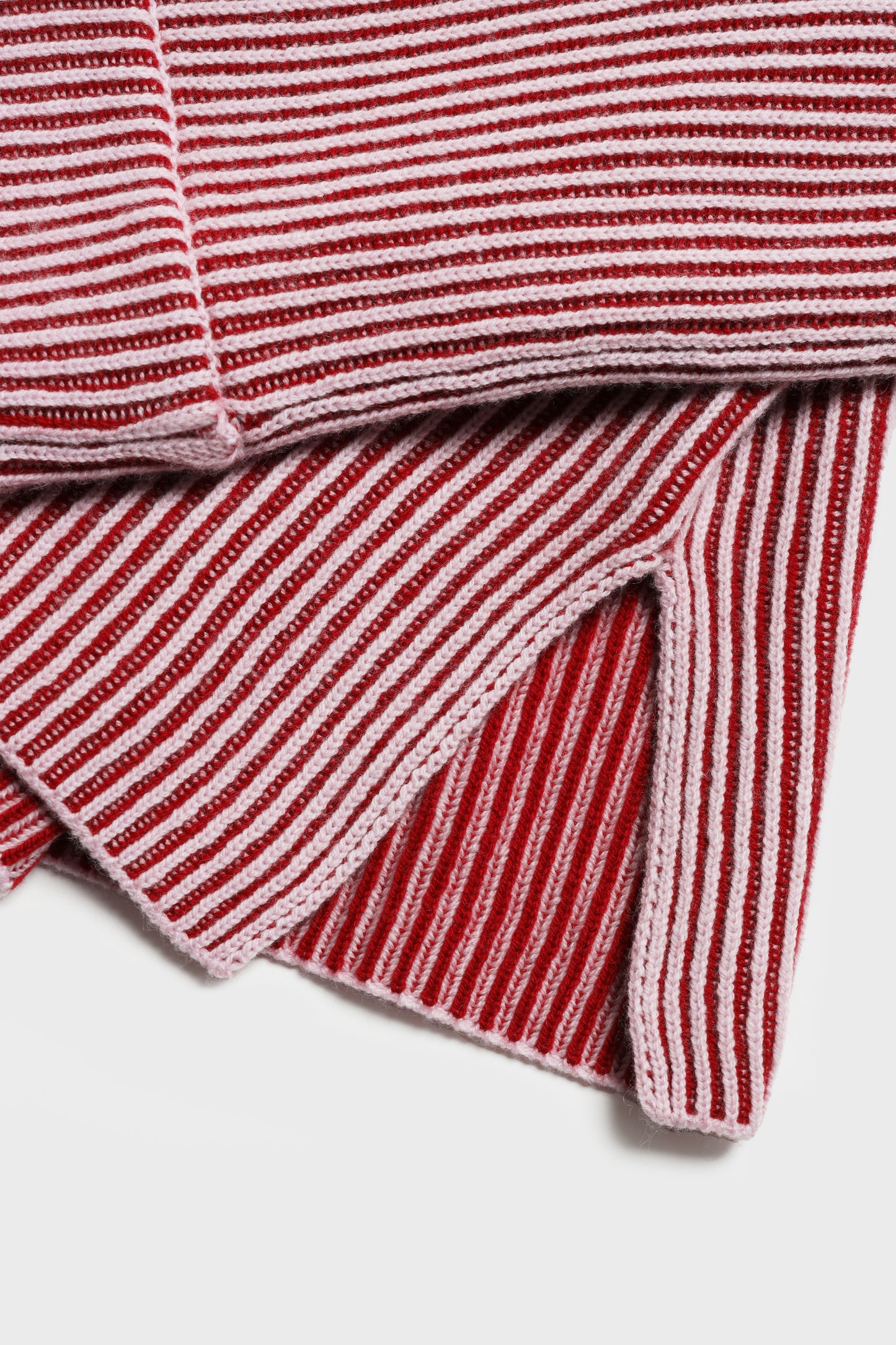 Pullover Two Tone in Rot/Rosa