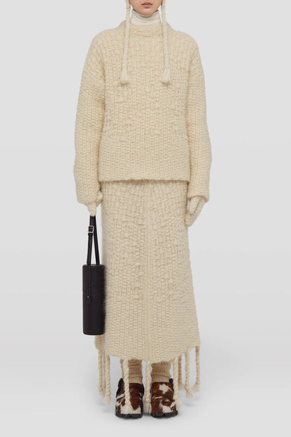 Pullover in ChalkJil Sander - Anita Hass