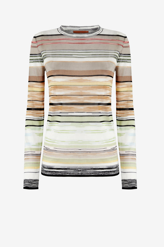 Pullover in Sage/CamelMissoni - Anita Hass