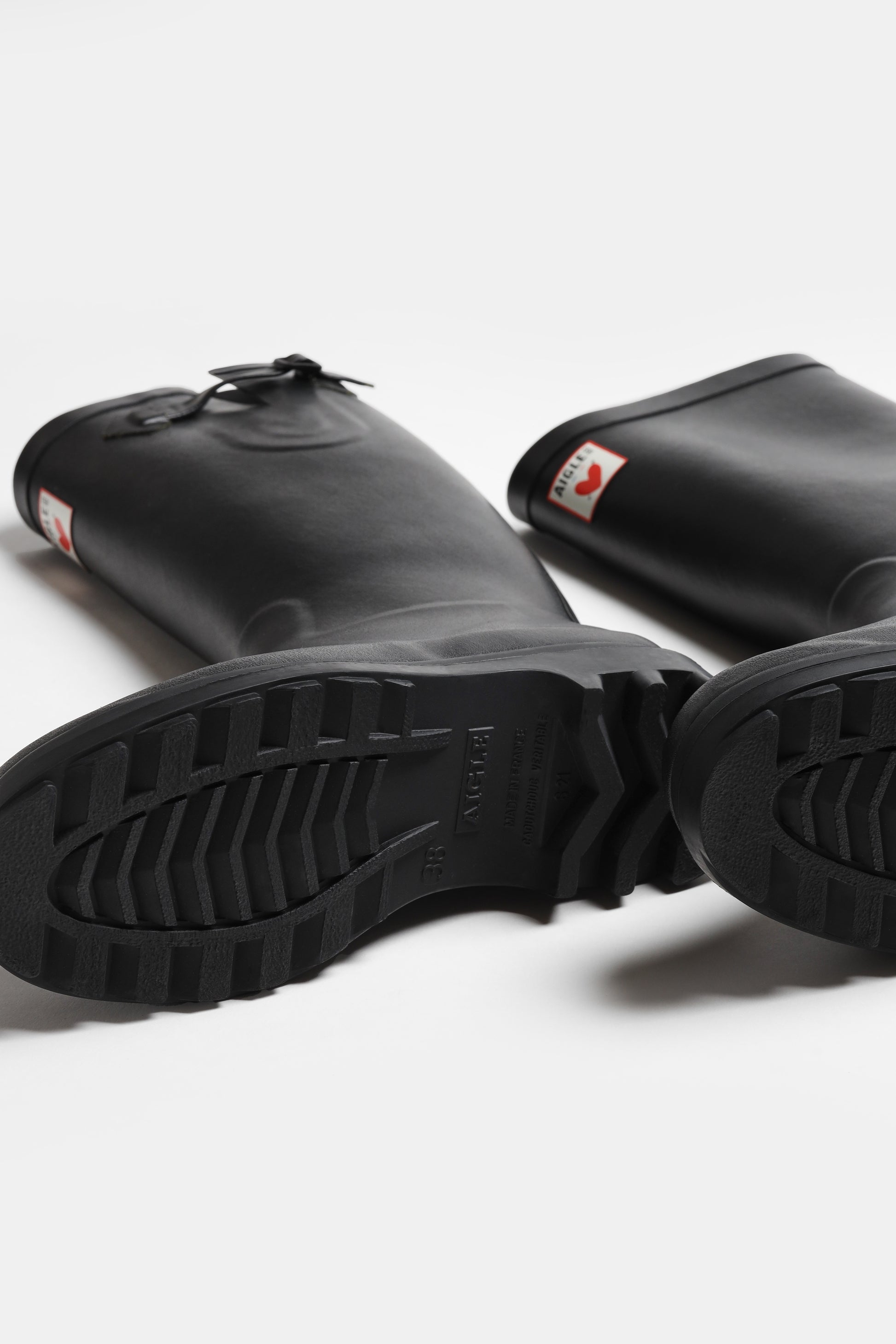 Regenstiefel 'Heart' in SchwarzAigle x Anita Hass - Anita Hass