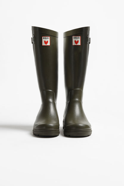 Regenstiefel 'Heart' in OlivAigle x Anita Hass - Anita Hass