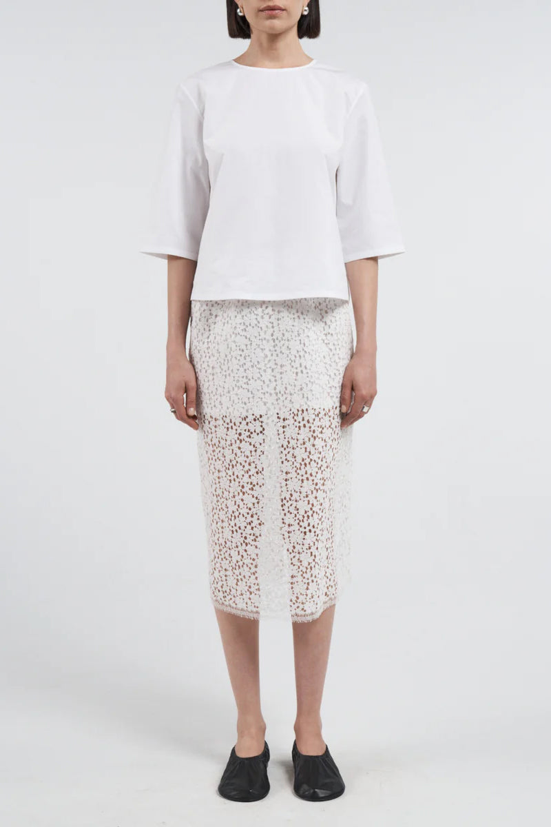 Rock Lace Ruched in WeißMaria McManus - Anita Hass