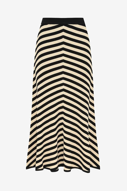 Valiant Deco Skirt in Black/Cream
