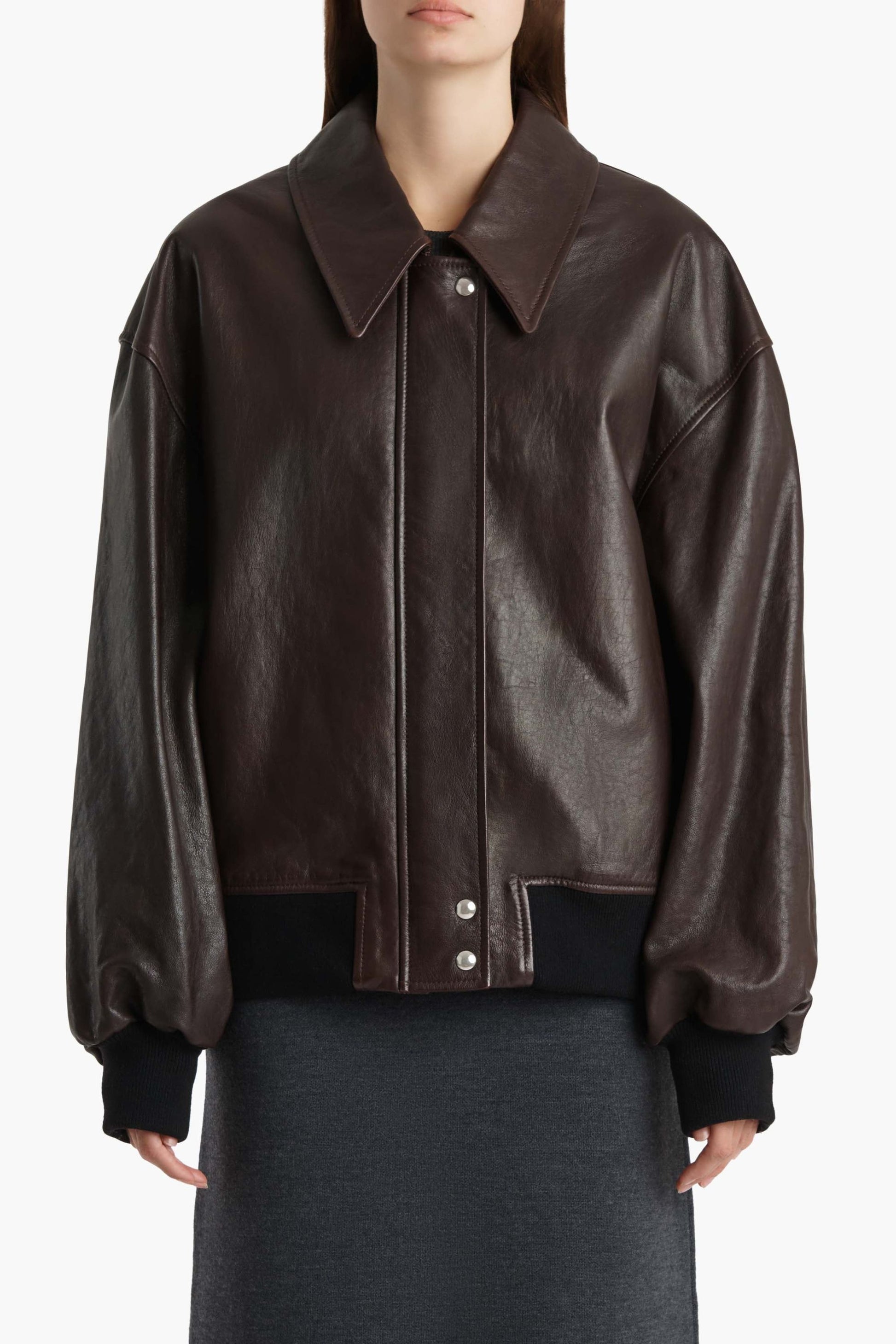 Lederjacke Shelman in Dark BrownKhaite - Anita Hass