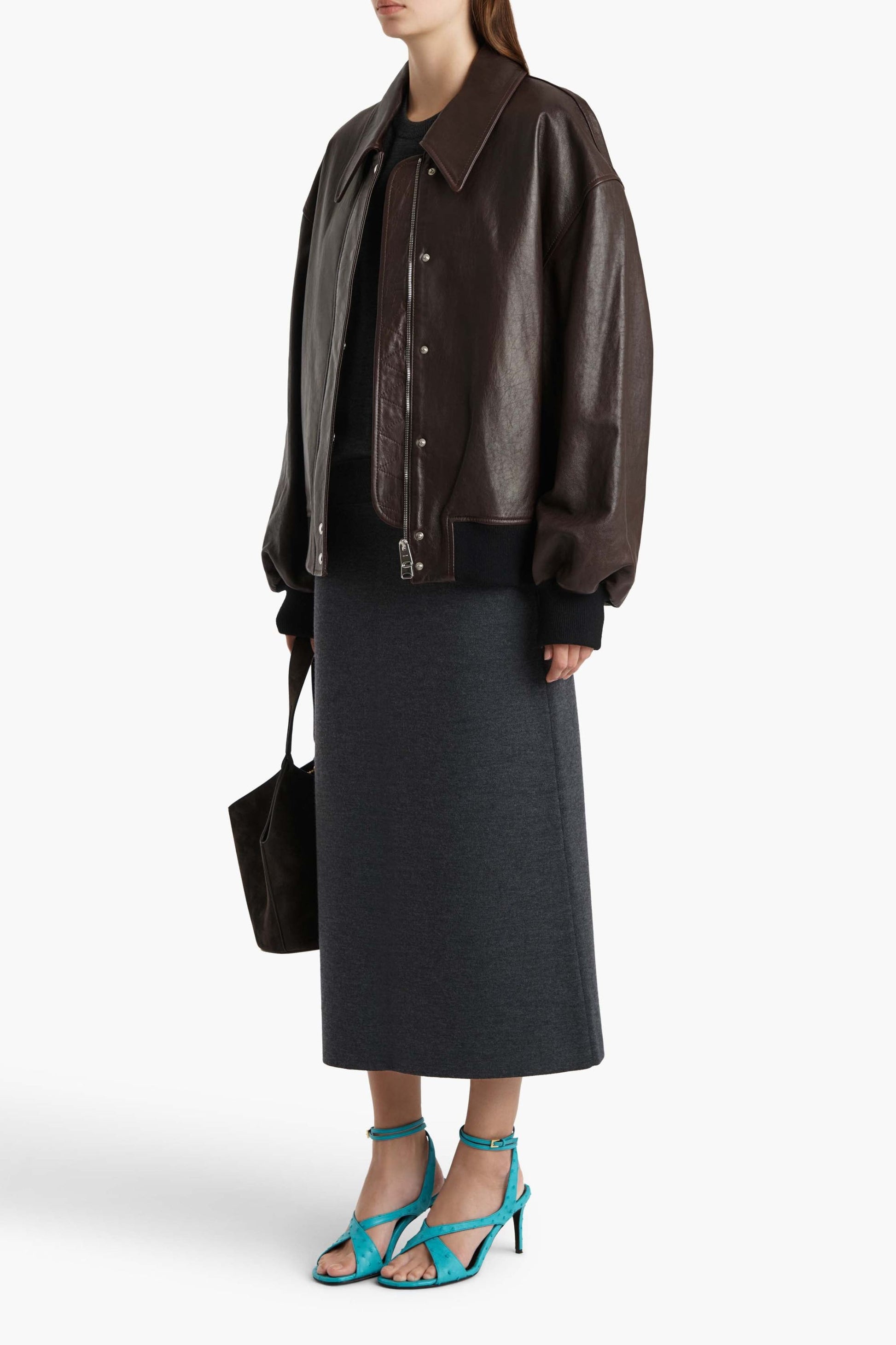 Lederjacke Shelman in Dark BrownKhaite - Anita Hass