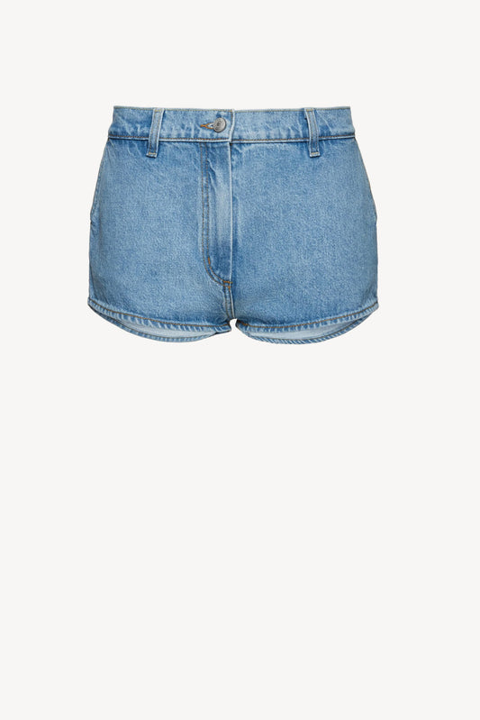 Denim shorts in light blue