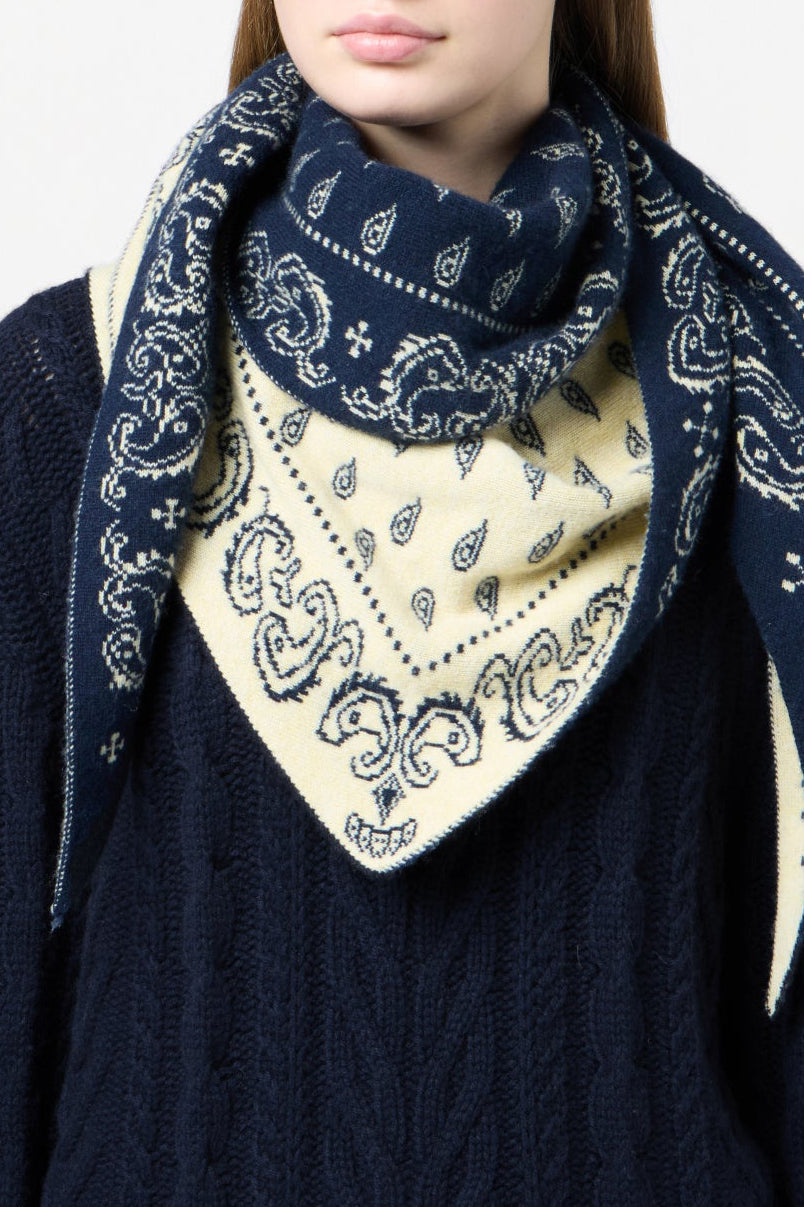 Scarf The Wild Rag in Midnight/Butter
