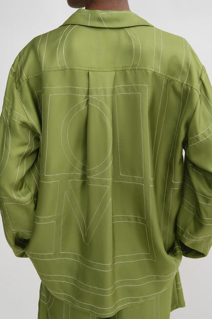 Seidenbluse Monogram PJ in LaurelToteme - Anita Hass