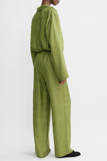 Seidenhose Monogram PJ in LaurelToteme - Anita Hass