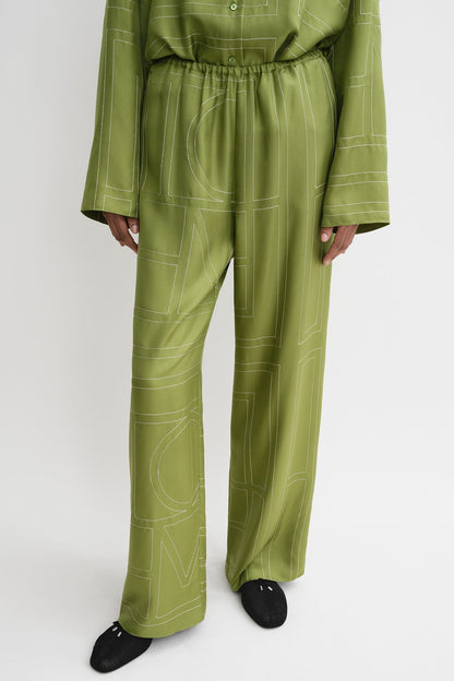 Seidenhose Monogram PJ in LaurelToteme - Anita Hass