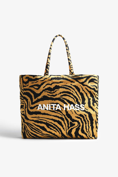 Shopper 'Heart' Small in Ochre Zebra Anita Hass