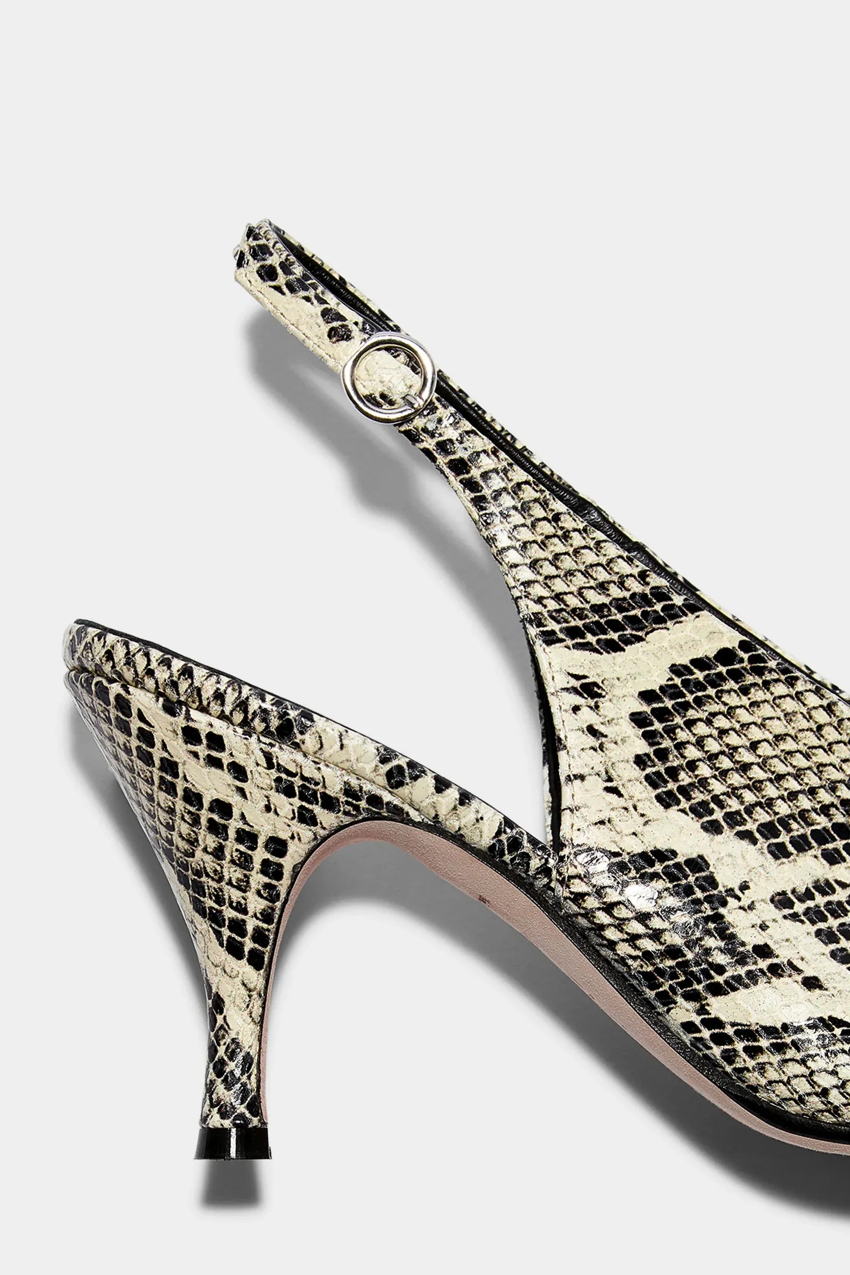 Slingbacks Carla in Creamy Snakeaeyde - Anita Hass