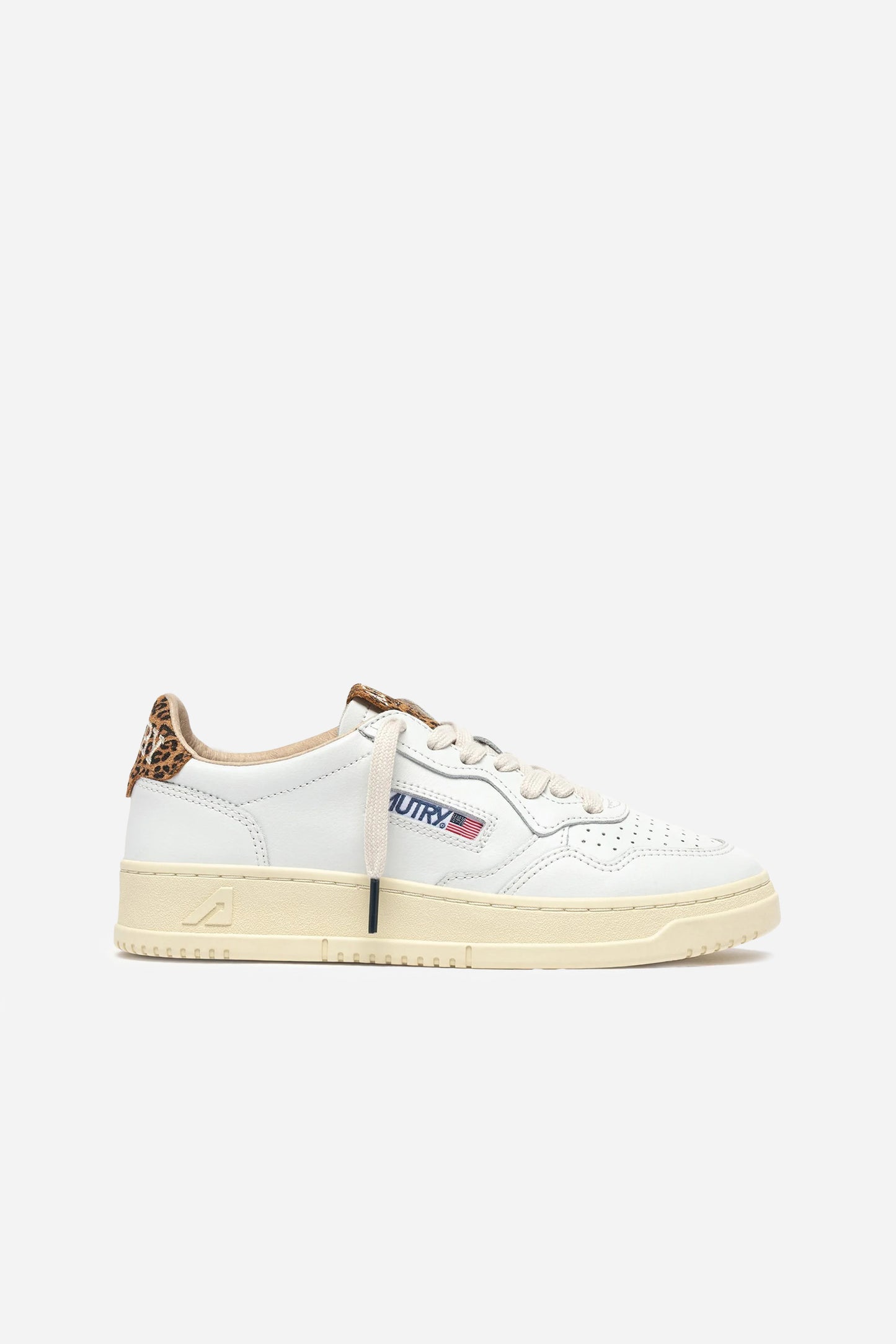 Medalist Sneakers in White/Leopard