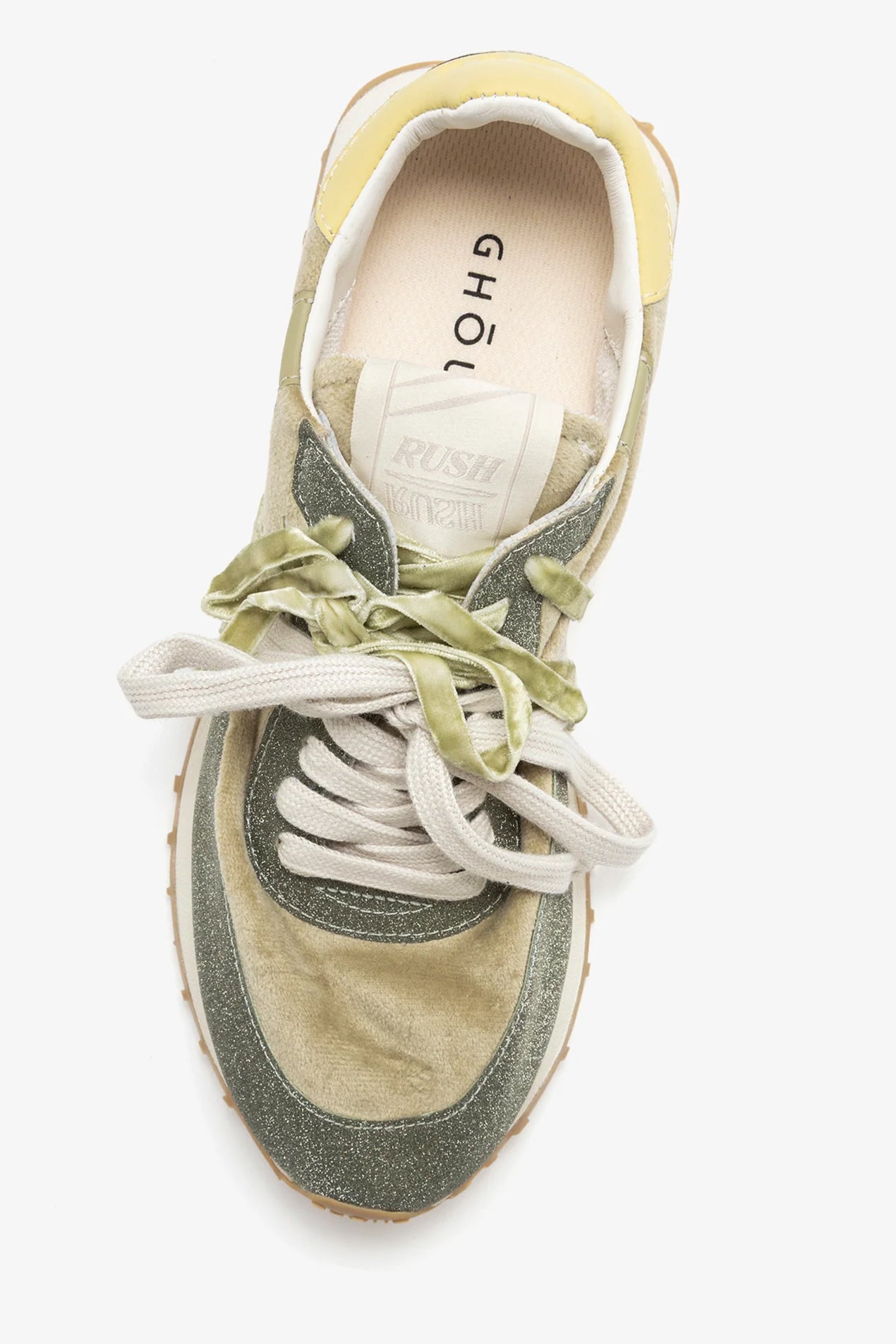 Sneaker Rush Starlight in Glitter Khaki/Velvet GoldGhoud - Anita Hass