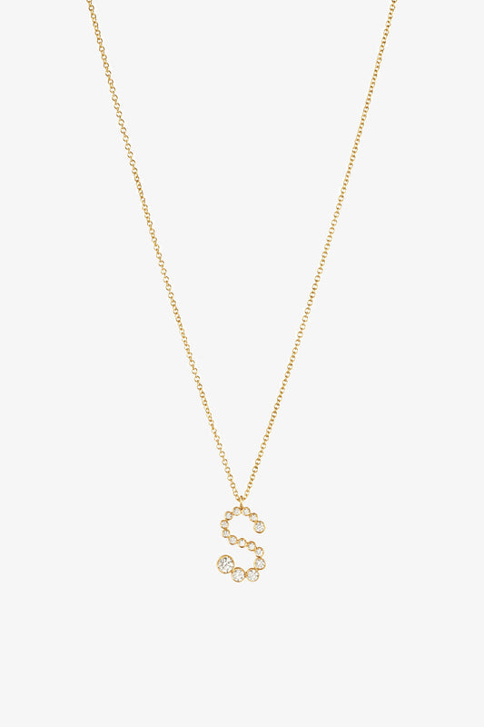 Soprano S necklace with diamonds