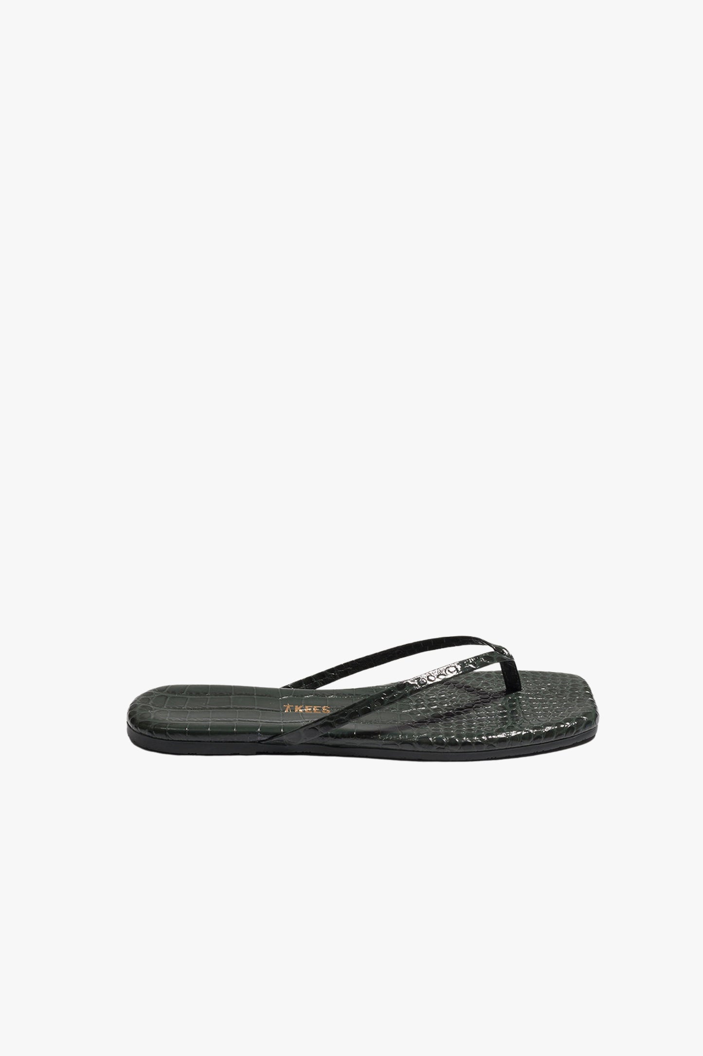 Sandale Lili Square in Croco EmeraldTKees - Anita Hass