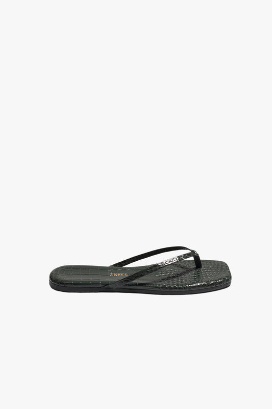 Sandale Lili Square in Croco EmeraldTKees - Anita Hass