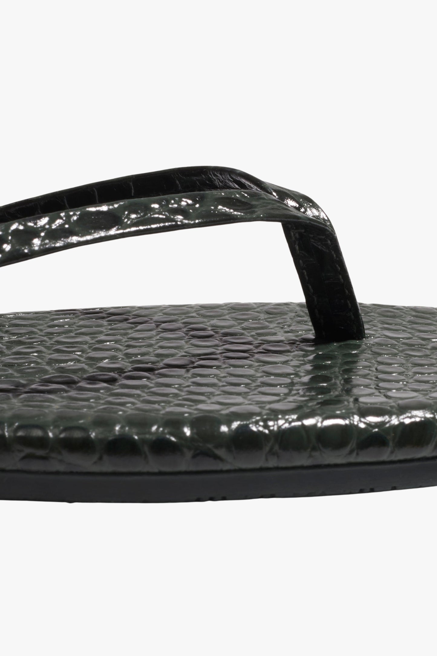 Sandale Lili Square in Croco EmeraldTKees - Anita Hass