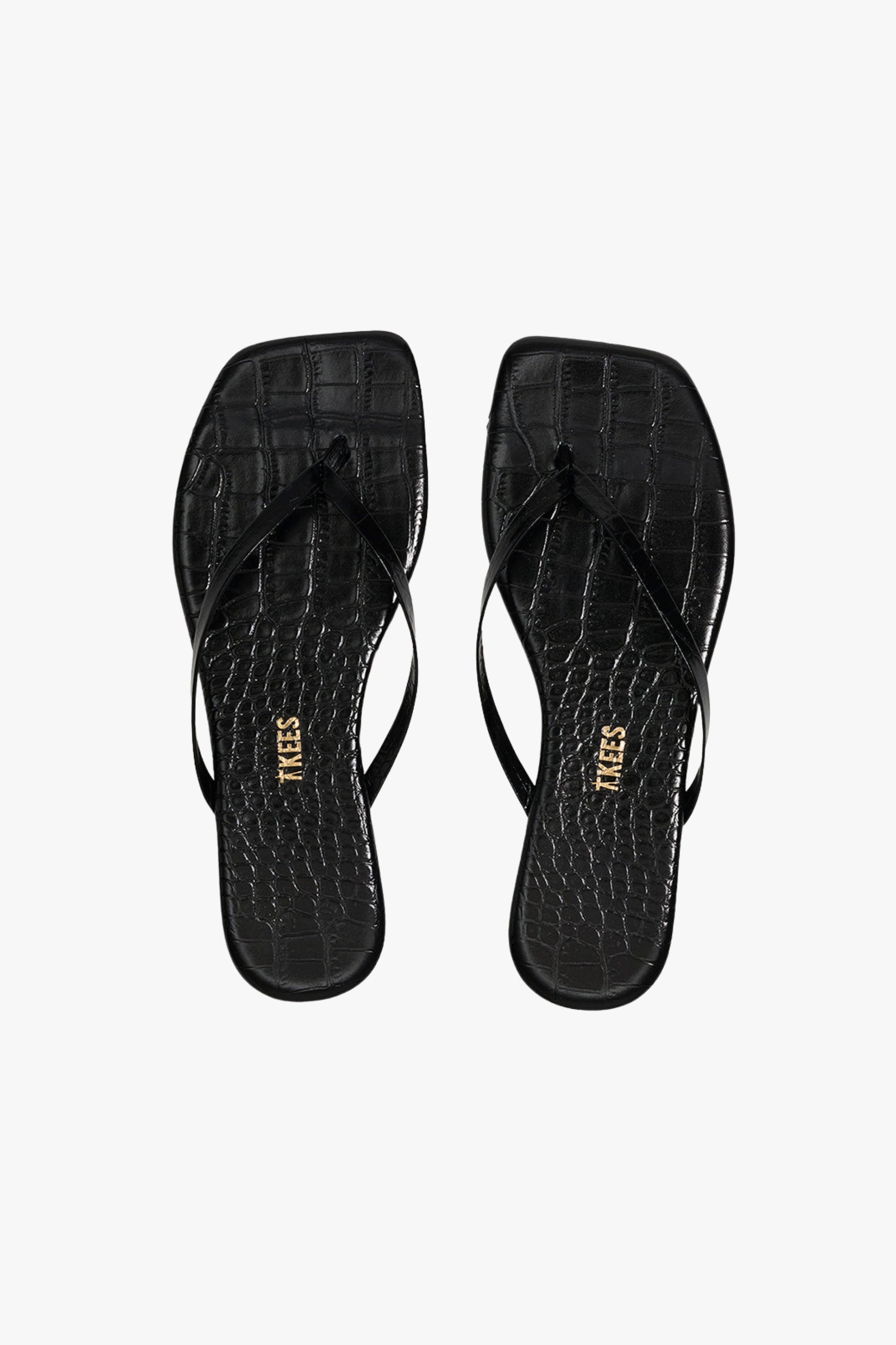 Sandale Lili Square in Croco SableTKees - Anita Hass