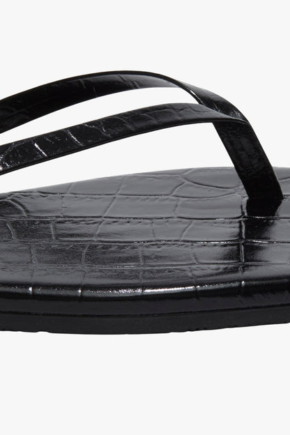Sandale Lili Square in Croco SableTKees - Anita Hass