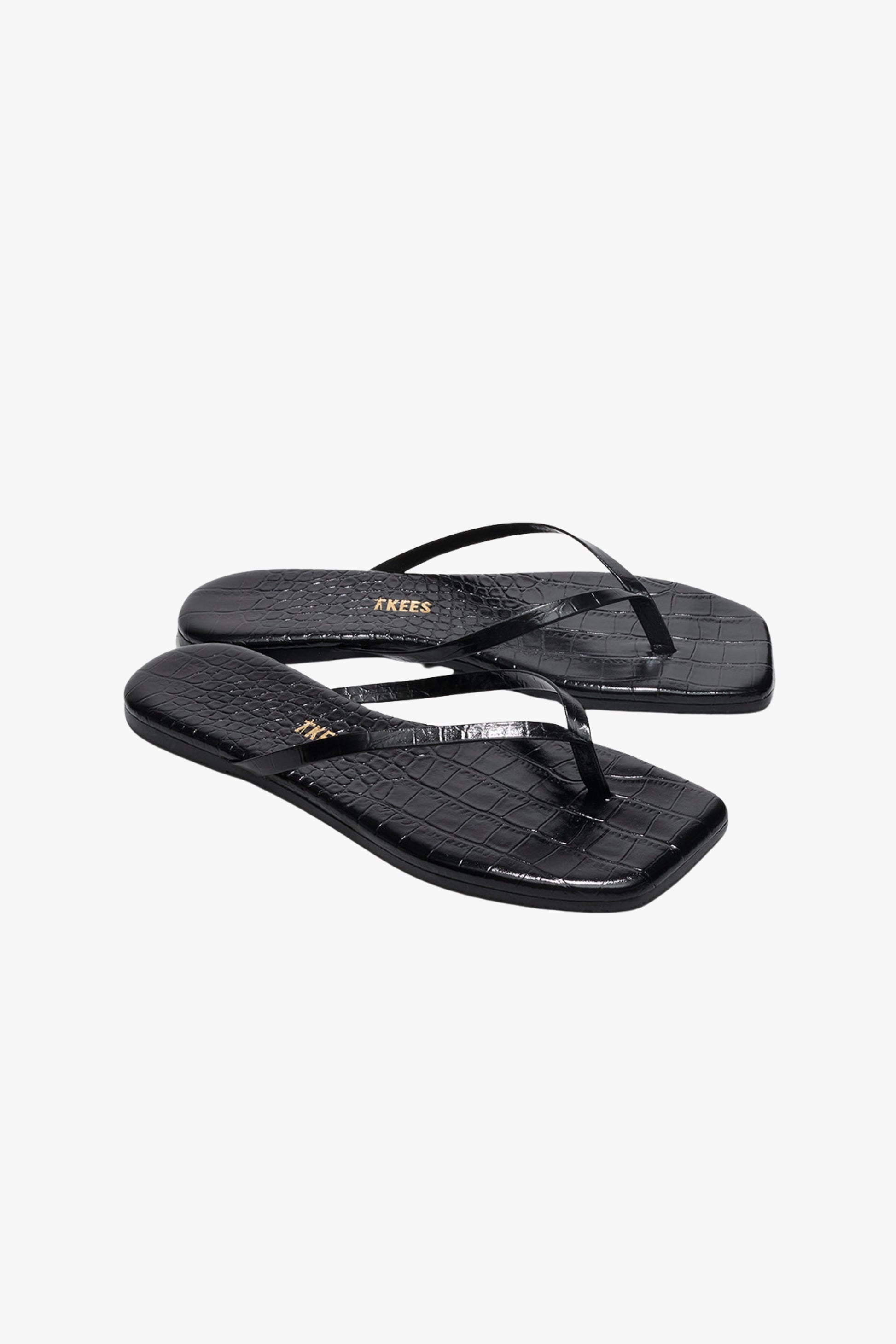 Sandale Lili Square in Croco SableTKees - Anita Hass