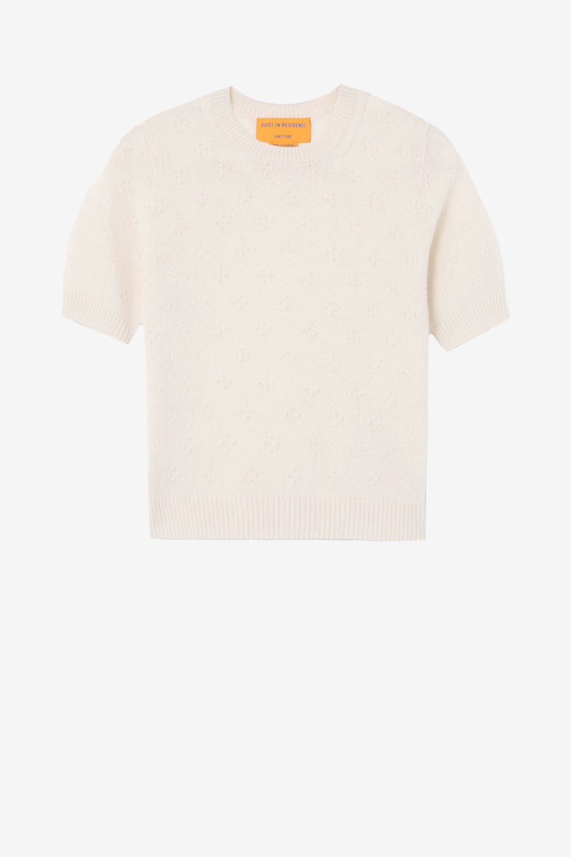Compass knitted shirt in cream