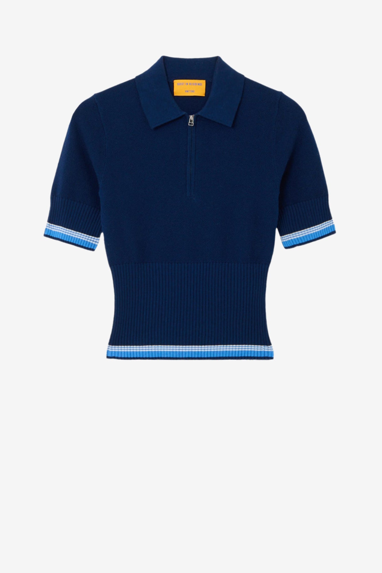 Marcella polo knit shirt in navy